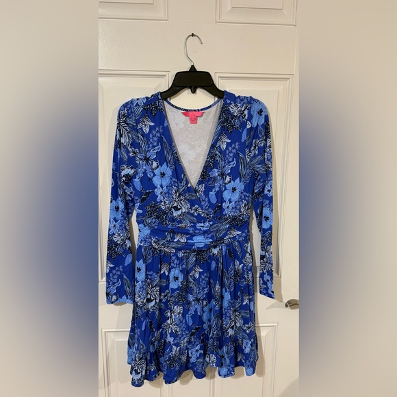 Lilly Pulitzer Dresses & Skirts - Lilly Pulitzer Vibrant Blue Patterned Romper